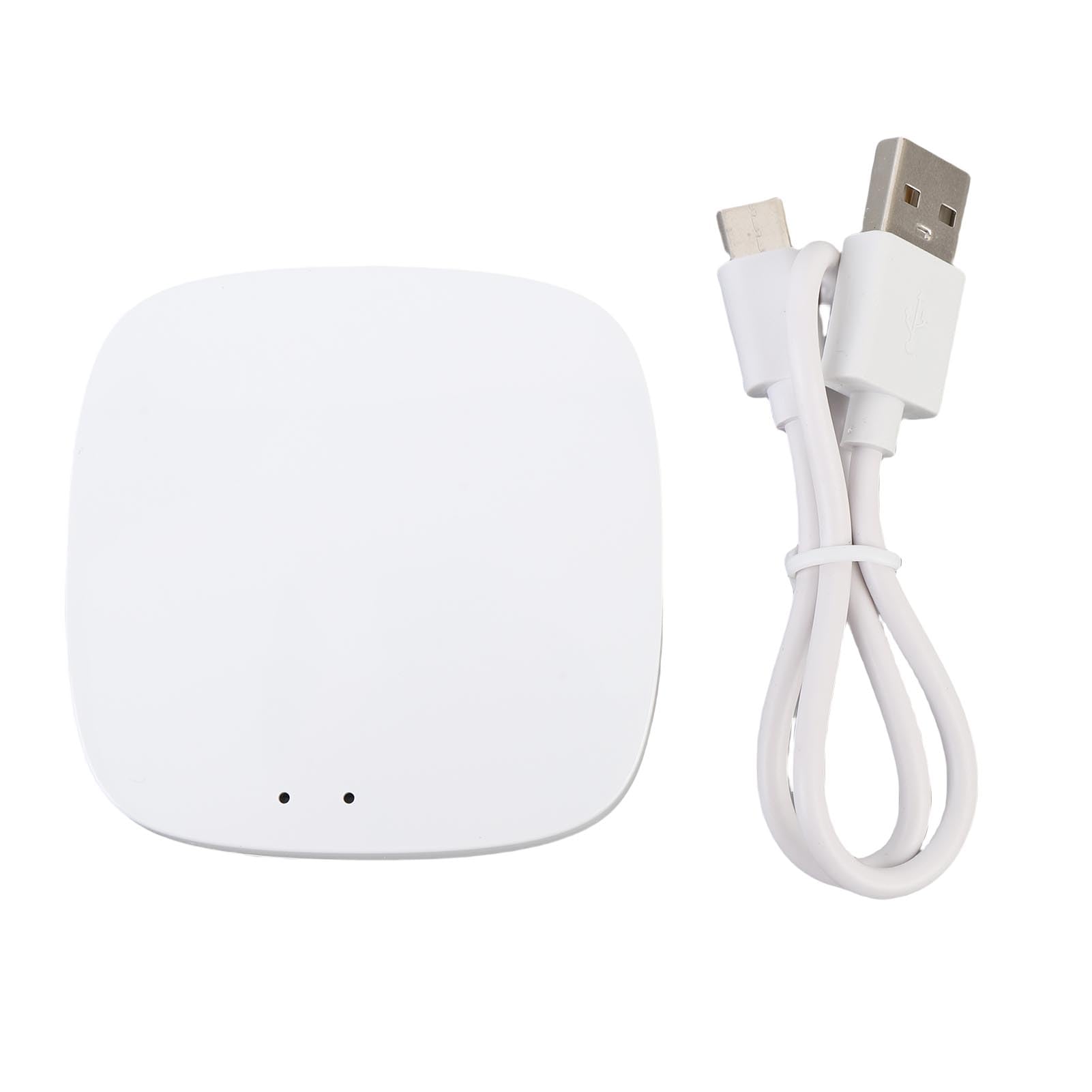 Passerelle Domotique, Pont WiFi et Hub Intelligent Zigbee 2.0 avec Télécommande sans Fil pour Commande à Distance des Appareils Smart Home et Accessoires, Couleur Blanche