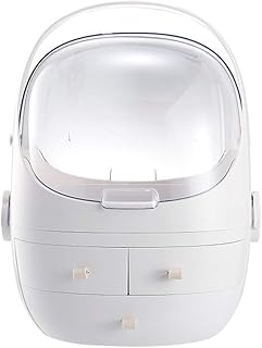 Portagioie/ Scatola Portagioie Sacchetto cosmetico portatile cosmetico portatile cosmetico caso cosmetico caso cosmetico caso cosmetico Porta Gioielli Beauty ( Color : White , Dimensione : L )