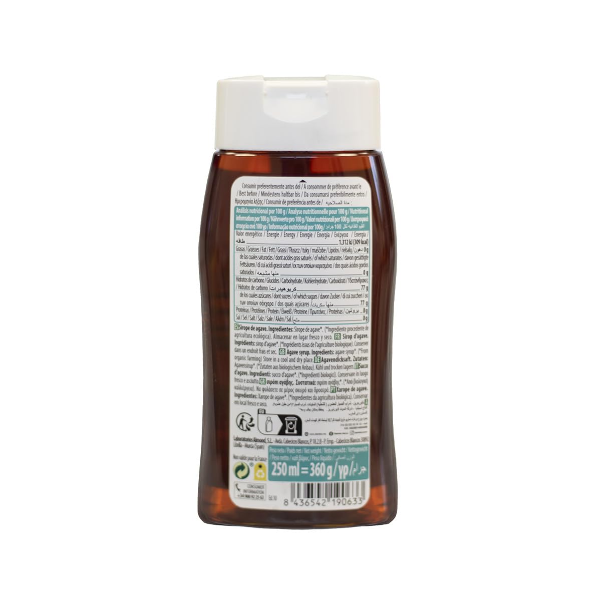 Sirope de agave Ecológico (250 ml) NATURGREEN
