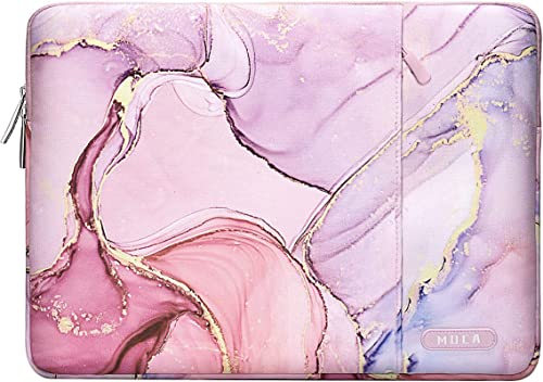 Image of MOCA Laptop Sleeve Bag Compatible with Old MacBook Air 13.3 / MacBook Pro 14 M3 M2 M1 Pro /Max A2442 Sleeve, Polyester Vertical Case with Pocket, Pink