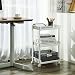 SONGMICS Carrito de Cocina con Ruedas, Estantería con 3 Niveles para Cocina,...