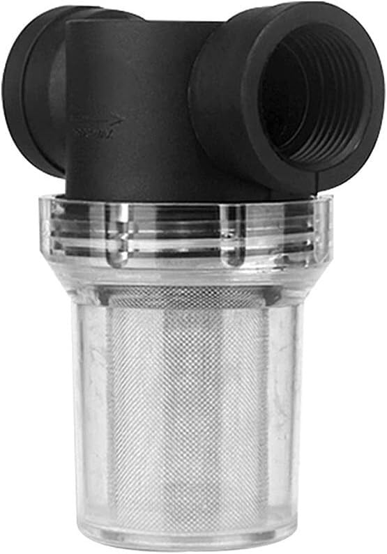 Filtro de red, filtro de bomba de agua, bomba de filtro de agua, 1 pieza de colador de malla en línea de 1/2 '3/4' 1 ', filtro de bomba de agua, filtro de tubería de alto flujo de riego, conectores de