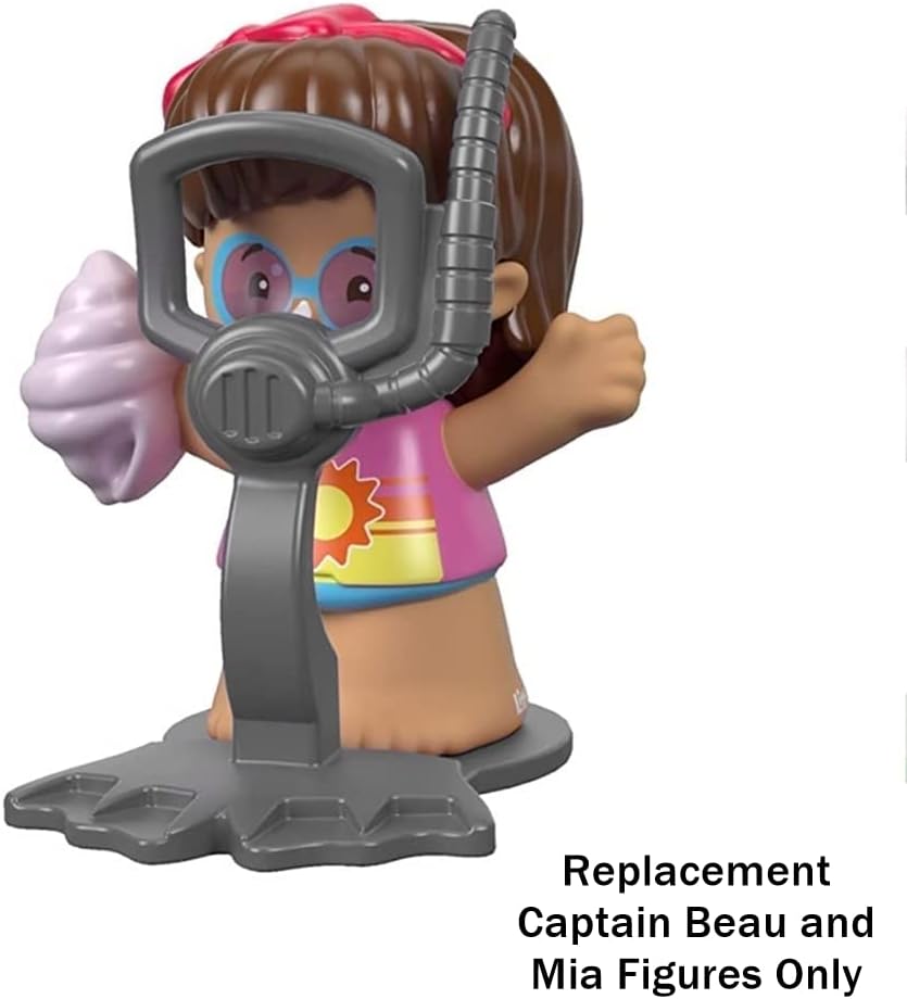 Replacement Parts for Fisher-Price Little People Travel Together Friend Ship - FHD92 ~ Replacement Captain Beau and Mia Figures