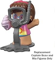 Vista 5 de Piezas de repuesto para Fisher-Price Little People Travel Together Friend Ship - FHD92 ~ Figuras de repuesto del capitán Beau y Mia