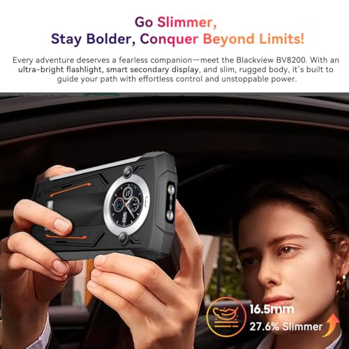 Blackview BV8200 Telephone Portable Incassable 2025 36Go+2TB MTK G100 Double Écran 6.5" FDH+ Android 14 Téléphone Débloqué 4G 8800mAh Smartphone Incassable Etanche IP68 NFC OTG GPS - vue 8