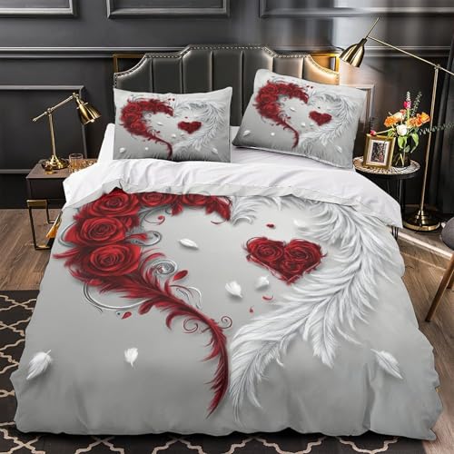 Drap de couette microfibre de qualité supérieure parure de lit 3D chic - 2