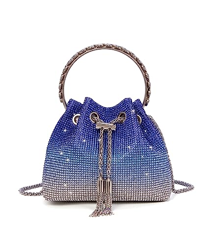 Image of Sweetovo Bling Crystal Rhinestone Purse for Women Sparkly Clutch Handbag Crossbody Bag for Evening Wedding Party Prom