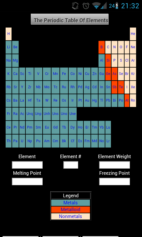 Periodic Table Of Elements - App on Amazon Appstore