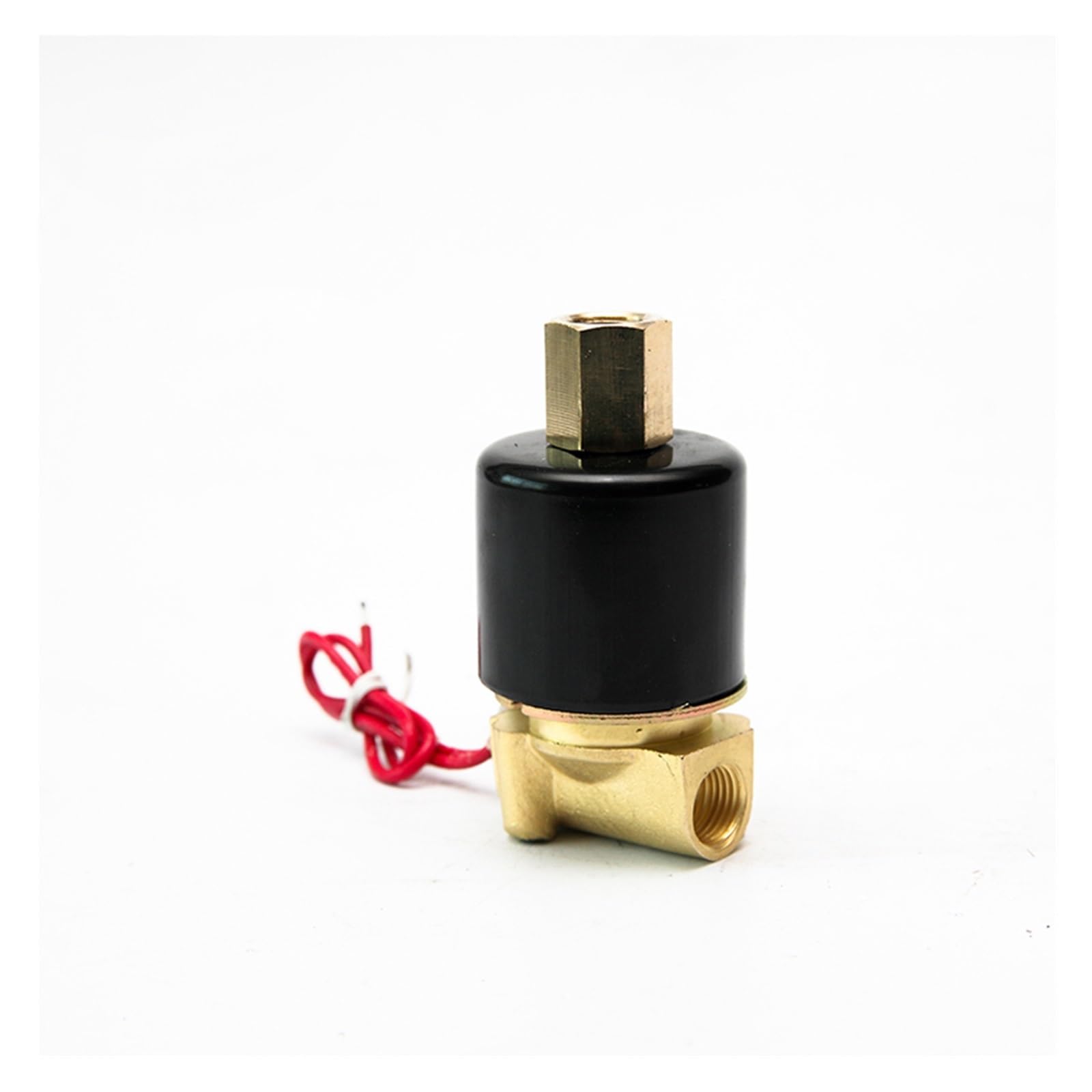 JNVFTCUX 1/4" Gas Solenoid Valve Brass Normally Open 24V 12V 220V 110V(NPT-120VAC-VITON-SEAL)