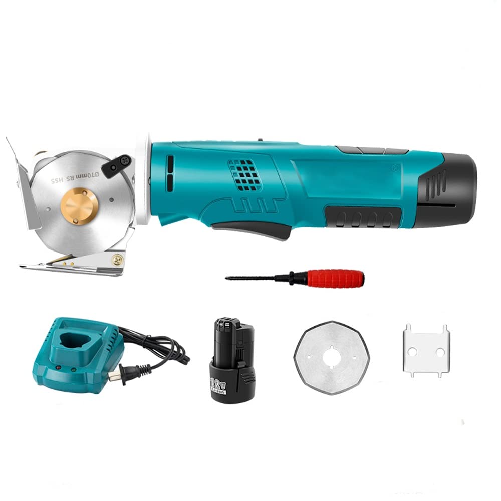 Electric Rotary Cutter Cordless Fabric Scissor Rechargeable Shears