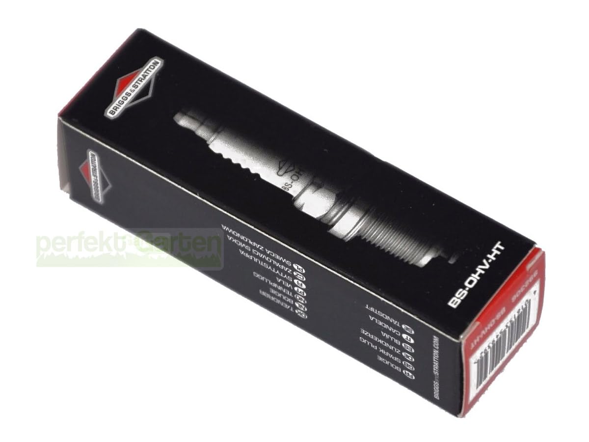 Bujía + filtro + aceite para cortacésped compatible con Briggs & Stratton B&S BS 550E 550EX 575EX