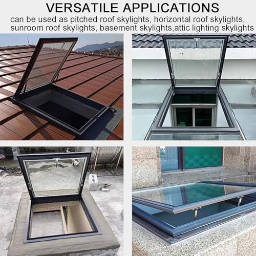 Claraboya para Techo contra Humedad Ventana de Ventilación Manual para Sótano 5