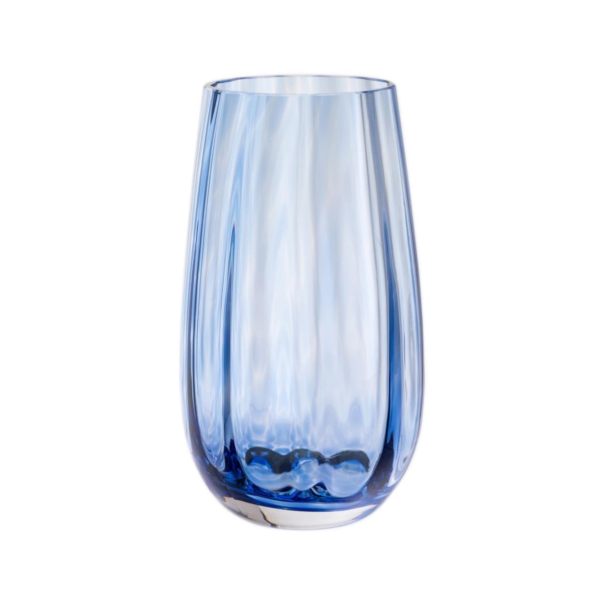 Dartington Crystal Iron Blue - Artisan Vase (, Dewdrop)