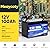 Meaycoty 12 Volt 100 Ah Lithium LiFePO4 Deep Cycle Battery, 8000+ Cycles Rechargeable Battery, Built in 150A BMS, Perfect for Trolling Motor, RV, Solar Power, Off-Grid