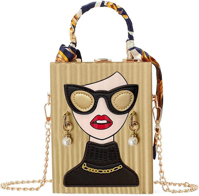 Sac main visage 3D fini les looks ternes avec ce grand format doré