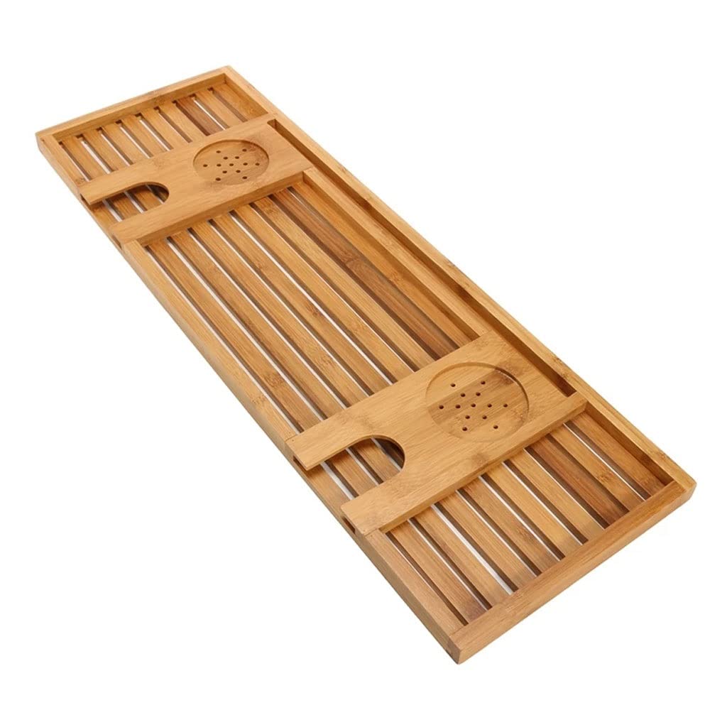 MYUYEE Handmade Bath Tray Bathroom Shelves Apply For Pad/Book/Tablet Home Bathrooms Accessories Bathtub Rack Stand