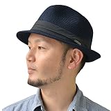 [エッジシティー] 洗濯機で洗える ハット 帽子 メンズ レディース オールシーズン キッズ UV 大きいサイズ 折りたためる ホームウォッシュマニッシュ S(頭回り56cm) ネイビー(16)