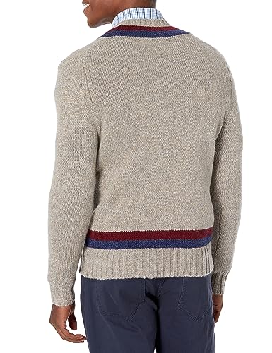 Brooks Brothers Men's Luxury Wool Blend Long Sleeve V-Neck Tennis Sweater2