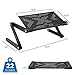 Mount-It! Adjustable Laptop Stand, Portable Standing Desk, Large Size Aluminum Bed Lap Tray for Notebook, Lightweight and Multi-Functional for Work, School, Home and Bed