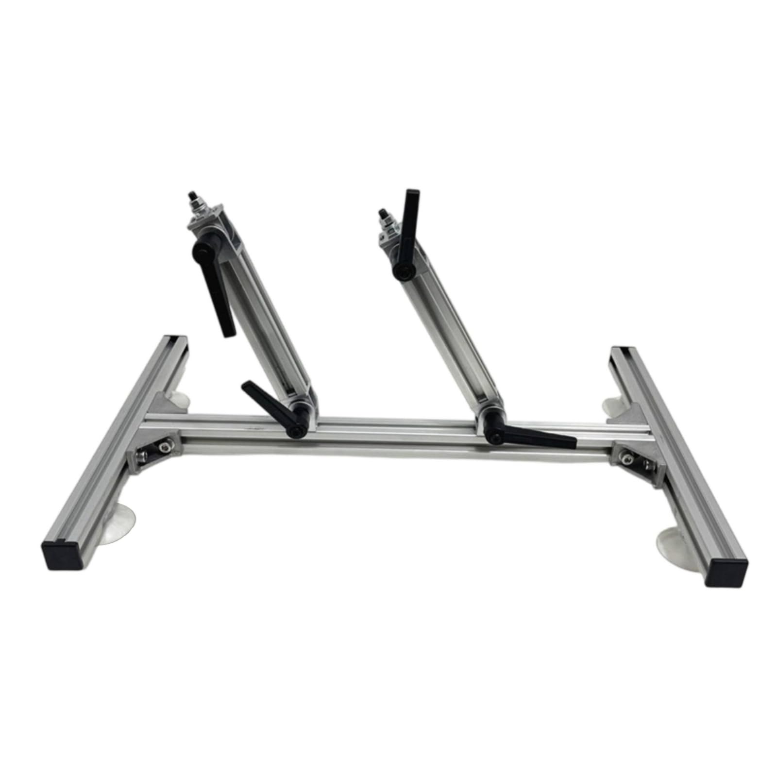 Almencla Soporte Ajustable Universal con Ventosa de Aluminio Brazo con Conector Giratorio y Base de Ventosa Adecuado para Montaje de , Soporte De Doble Columna