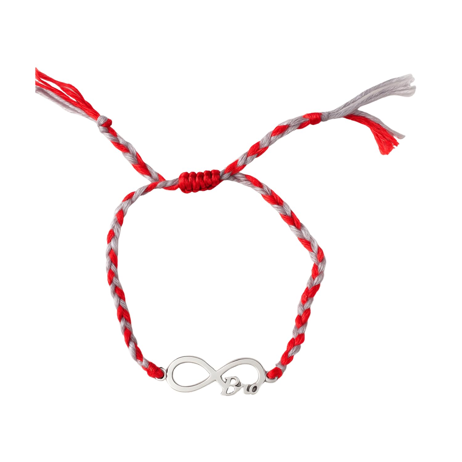 925 Silver Infinity Bro Rakhi | Pure Sterling Silver Rakhi for Brother | Minimal Design with Adjustable Thread |-image-24