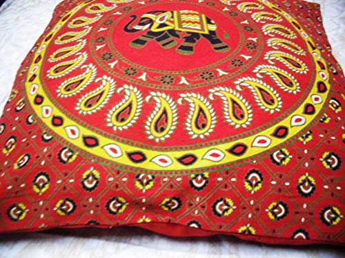 Housse de coussin mandala multicolore boho pour salon et extérieur - 4
