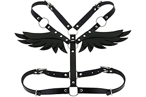O Ring Waist Belt Body Caged Harness with Back Angel Wings