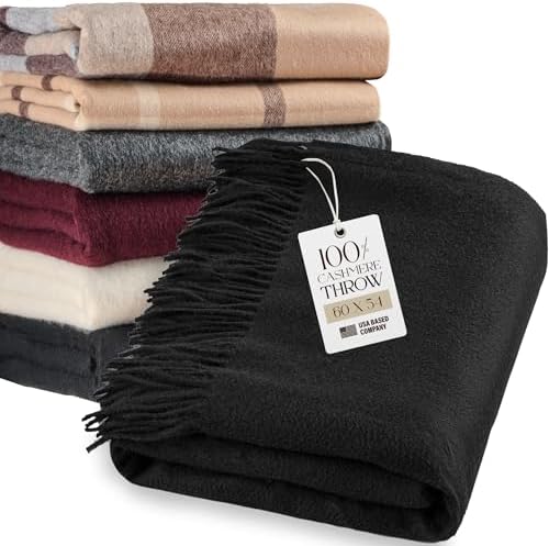 Velanio Cashmere Throw 60x54 – Best with fringe