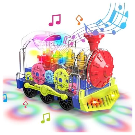 Tren electrico Juguete ninos,Transparente,con Luces,Música,Sonidos de Tren simulados,Funciona con Pilas,Tren Thomas Juguete Luces,Tren Juguete niño 1 2 3 4 5 año,Regalo de cumpleaños para niños niñas
