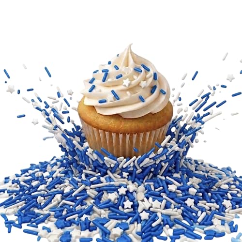 Image of Manvscakes Sprinkles- Edible Cake and Cupcake Sprinkles with Assorted Shapes and Sizes for Parties, Metallic Sprinkle Mix for Cookies, Ice Cream, Cake and Cupcake Decorating