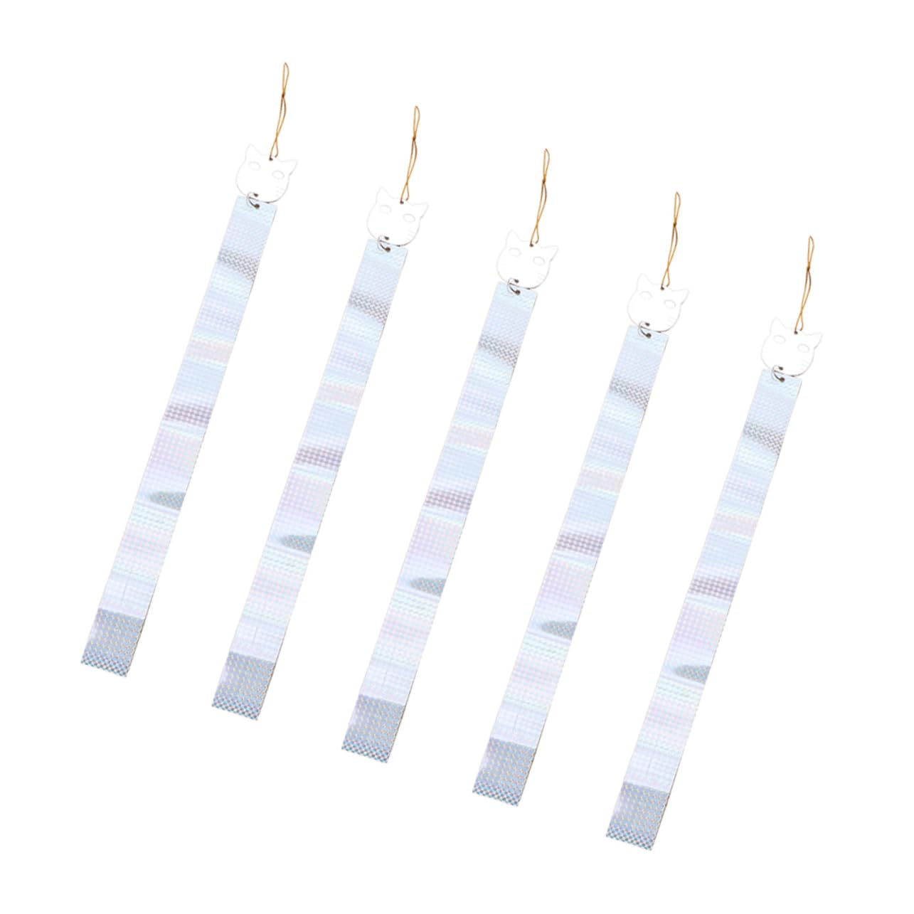 Toddmomy 2 Set Nastro di Respingere Gli Uccelli Nastro per Uccelli Deterrente Nastro per Aquiloni Nastro Riflettente per Spaventare Nastro Spaventoso 5 Pezzi*2