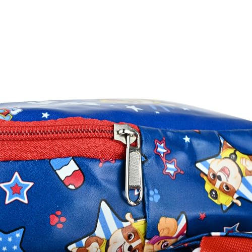 Image of Kids Space Theme Crossbody Chest Sling Bag, Navy Blue with Astronaut Print, Adjustable Strap, 17x13x6.5 cm, Perfect for School and Picnics