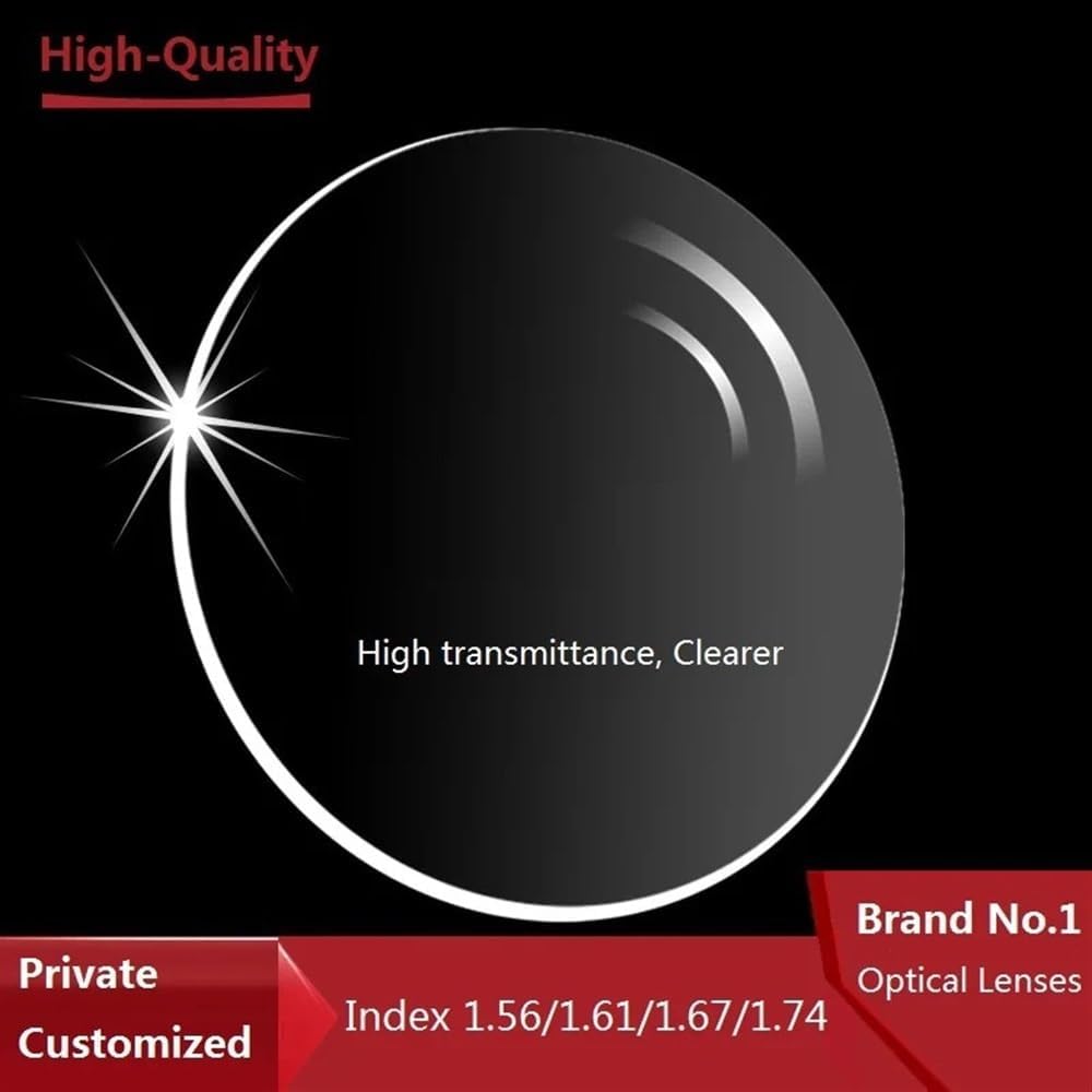 Prisms & Kaleidoscopes HD Lens Aspherical Resin Optical Prescription Super Tough MR-8 Series Heavy Hardness 1.50 1.61 1.67 Science Classroom Optics Kits (Color : M HD, Size : 1.61)