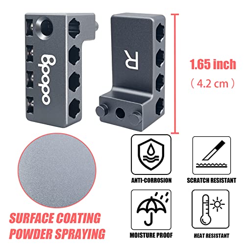 [Upgraded Widen] Aluminum Magnetic 1/4-Inch Hex Bits Holders Fit For Milwaukee M18 Fuel Impacts Drivers,Metal Drill Bits Organizer, Hex Screw Bit Storage On Side Of Power Drill,Right Side #TOP5