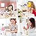 OEUVI Wooden Makeup Toy Set,Pretend Beauty Play Toys,Skin Care Learning Preschool Toys for Toddler, Salon Toys Beauty Fake Makeup Kit with Facial Mask for Girls 3 4 5 6 7+ Year Old Girls.