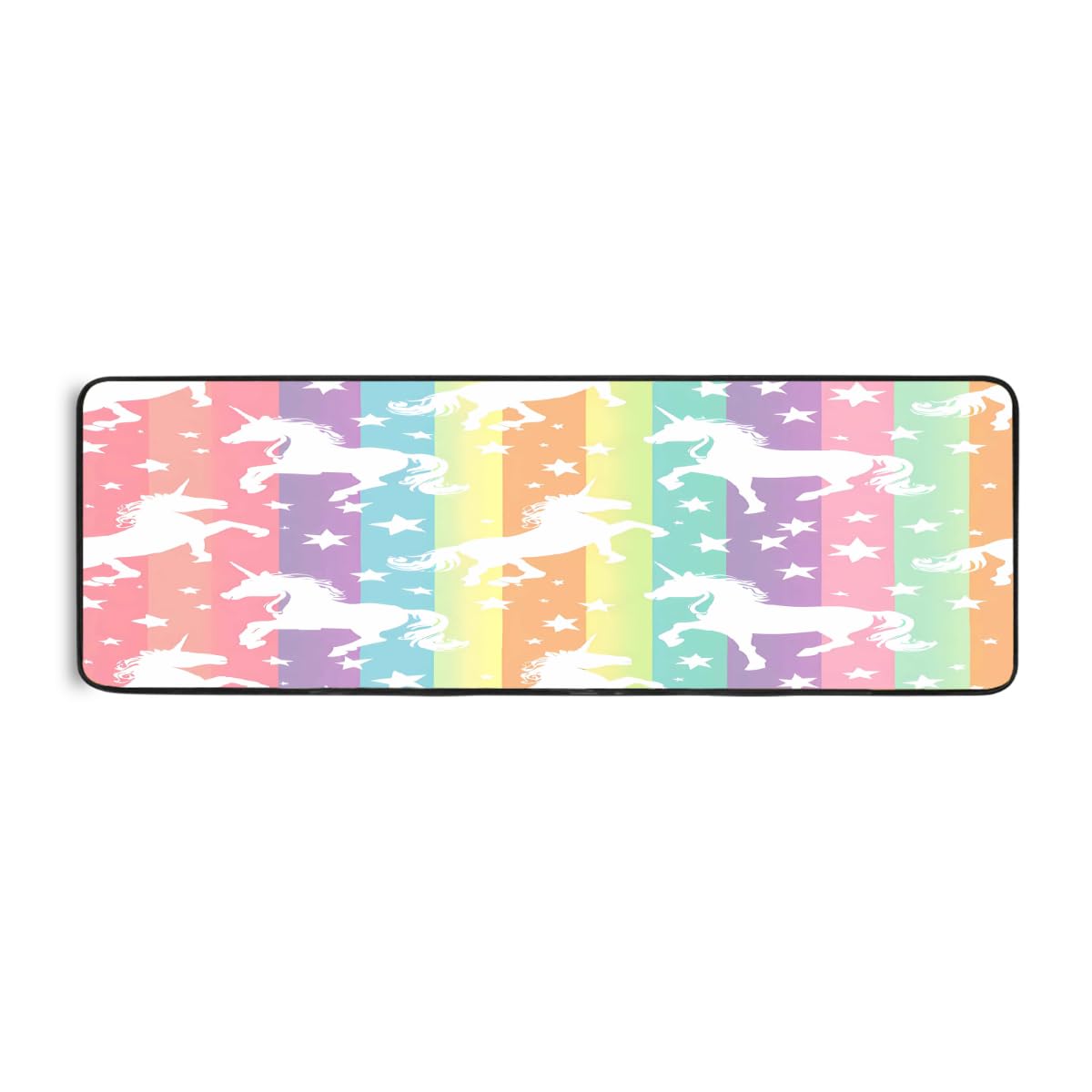 Tapis de sol absorbant doux motif étoiles pour entrée et couloir