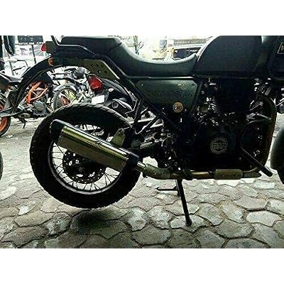 AEspares Auspuffschalldämpfer Für Royal Enfield Bullet 500 Cc – Verchromter Stahl, Originalgetreu