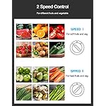 Qcen Juicer Machine, 500W Centrifugal Juicer Extractor with Wide Mouth 3” Feed Chute for Fruit Vegetable, Easy to Clean, Stainless Steel, BPA-free (Black) - Image 3