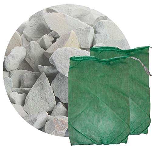 Schicker Mineral Zeolith Filterset (5 kg Zeolith und 2 Filtersäcke) Gartenteich, ideal geeignet als Wasseraufbereiter für Gartenteich und Aquarium (8,0-16,0 mm)