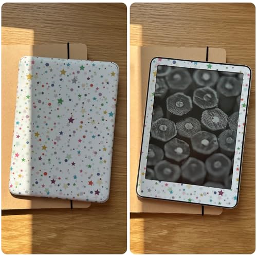 Image of Sticker Skin Decal for Kindle, Full Wrap Protective Vinyl Sticker for Kindle Paperwhite (12th Generation) and Colorsoft Signature (2024 Release)-Stars Print