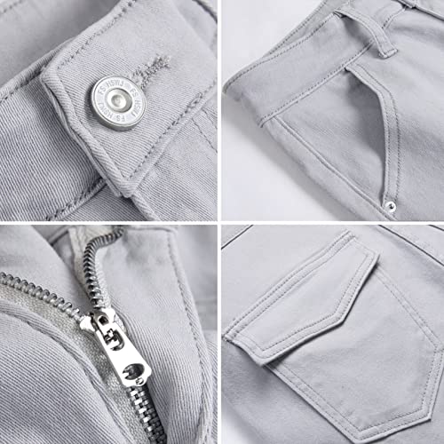 SEAUR - Boy's Jeans Kids Denim Pants Boy Skinny Stretch Jeans Casual Slim Fit Trouser Age 6-14 Years4