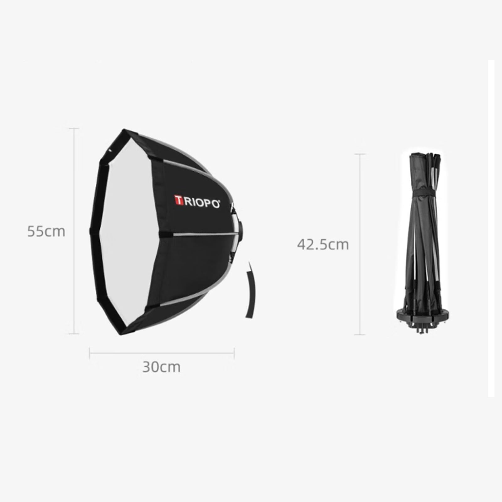 Triopo Speedlite Flash Octagon Umbrella 55 cm Photo Board