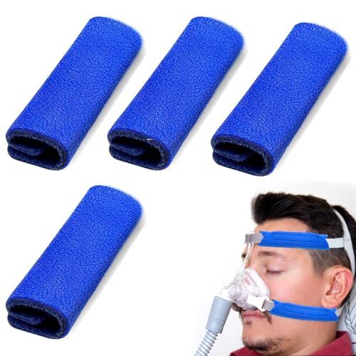 PLKSEI 6-Pack CPAP Gurtbezüge CPAP ZubehöR Komfort Polster Verhindern CPAP Headgear Covers CPAP-Maske Gurtabdeckungen CPAP Gesichtspads Komfortables CPAP-Zubehör Schlafapnoe-Maskenkissen