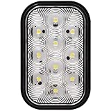 Maxxima Rectangular White Back Up - 10 LED