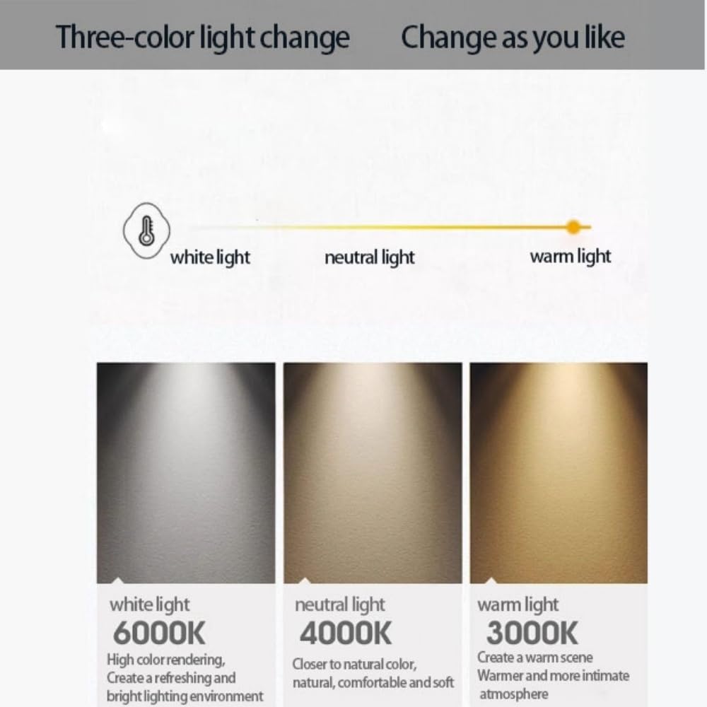 Lampada da Terra Moderna con mensola, Paralume e Lampadina a LED, Lampada da Terra con mensola espositiva, 3 Temperature di Colore, Paralume ad Alta Trasmissione Luminosa (D)