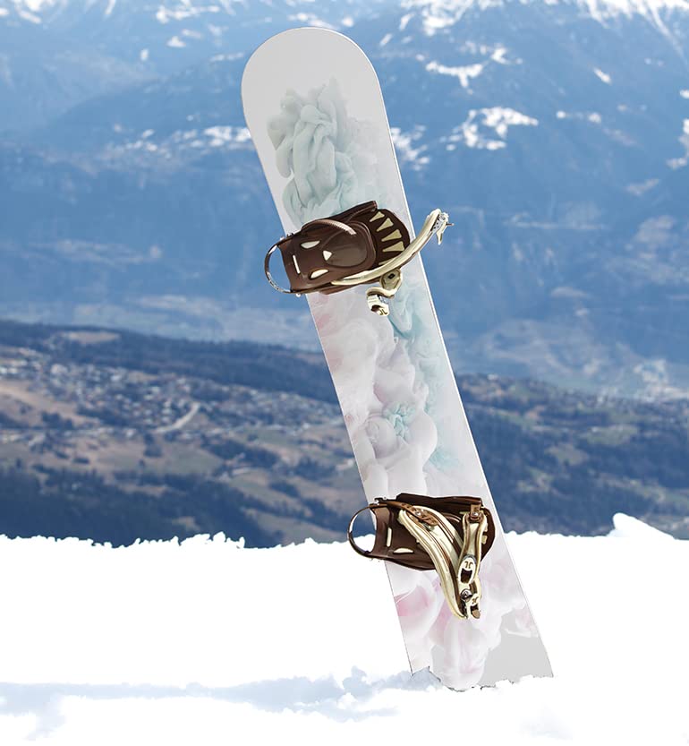 Snowboard Wrap 209 - Light Pastel Colors Smoke Snowboard Graphic Decal - Laporte Graphics - Includes Application Squeegee - 14 inch x 65 inch fits most snowboards