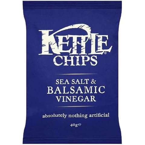 Kettle Chips Sea Salt and Black Pepper Crisps 40 g (Pack of 18) Cover