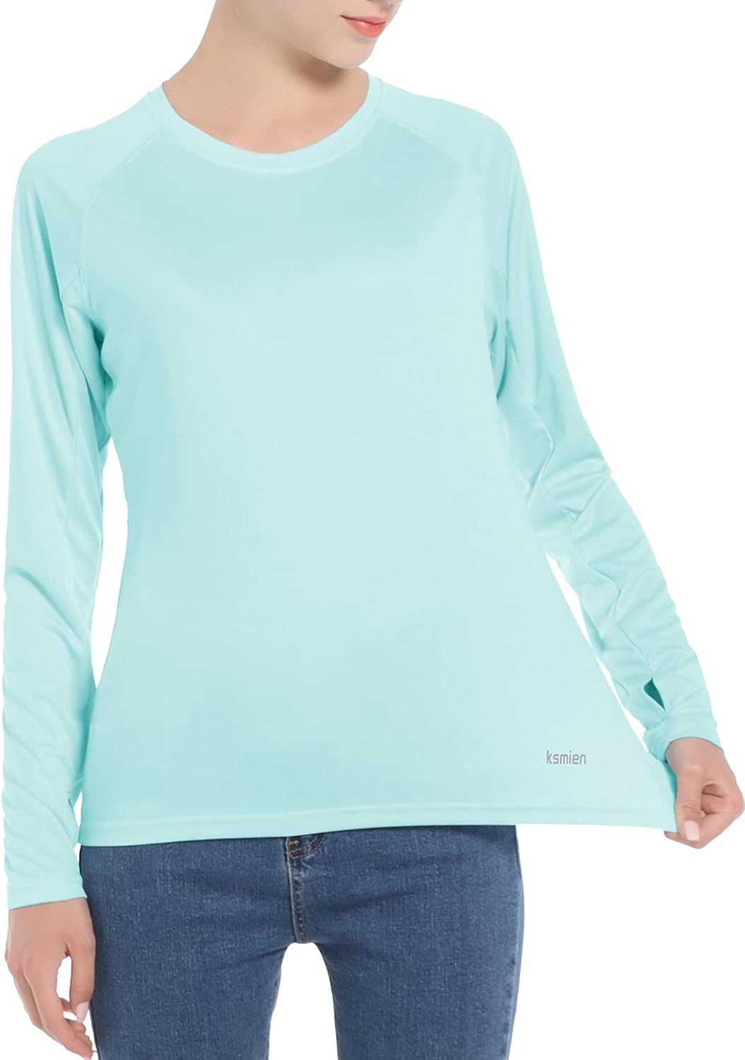 Women's UPF 50+ Sun Protection UV Shirts - Long Sleeve Outdoor Hiking Fishing Swim SPF Rash Guard T-Shirt with Thumbhole - Image 4