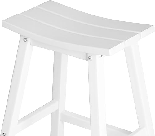 Vista 74 de WestinTrends Malibu - Juego de 2 taburetes para sillín para exteriores/patio, 24 alturas, color negro