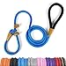 lynxking Dog Leash Rope Slip Leads Strong Heavy Duty No Pull Training Lead Leashes for Medium Large Dogs (5', Blue)